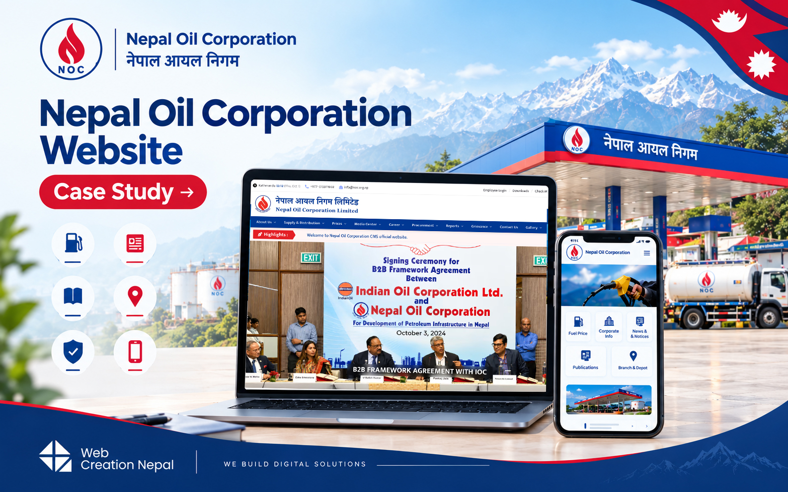 Government Website Development in Nepal - NOC Case Study
